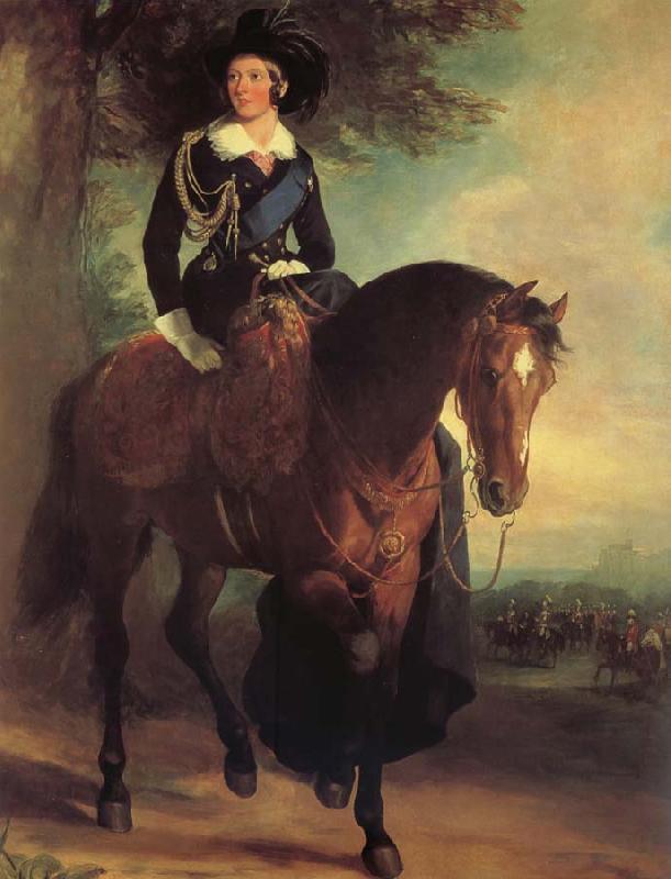 Francis Grant Portrait of Queen Victoria on Horseback oil painting picture